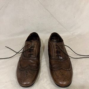 Men's US11 Bed Stü Brown Wingtip Shoes